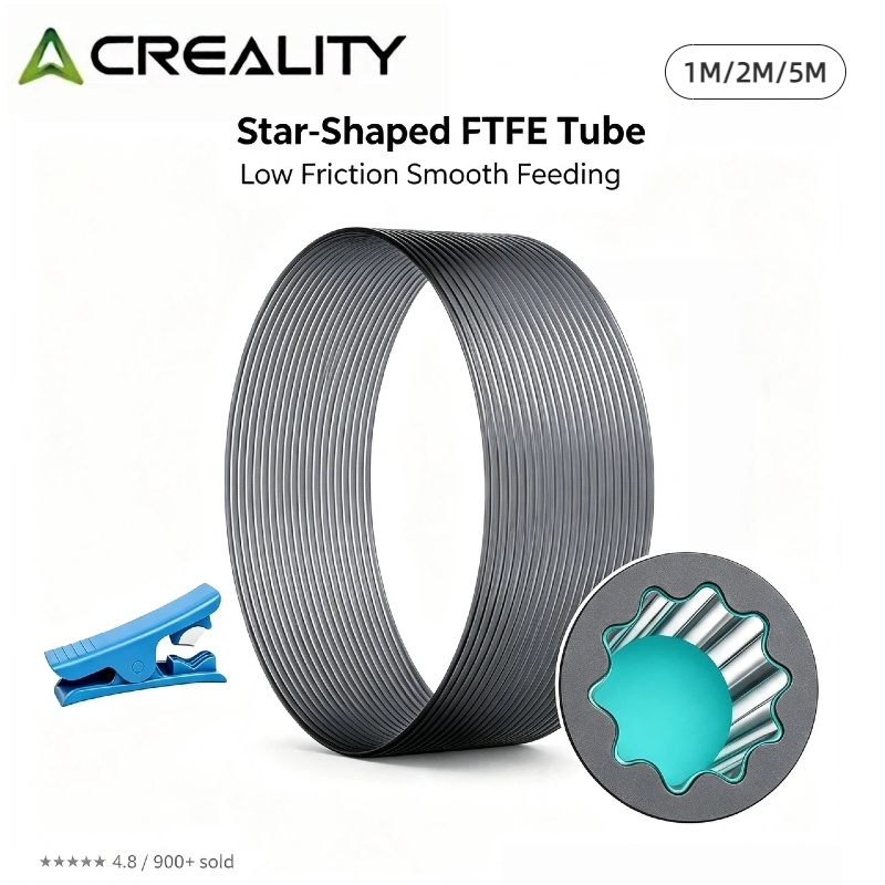 Ptfe Tape Thread - Creality Official PTFE Tube Low-Friction Star-Shaped