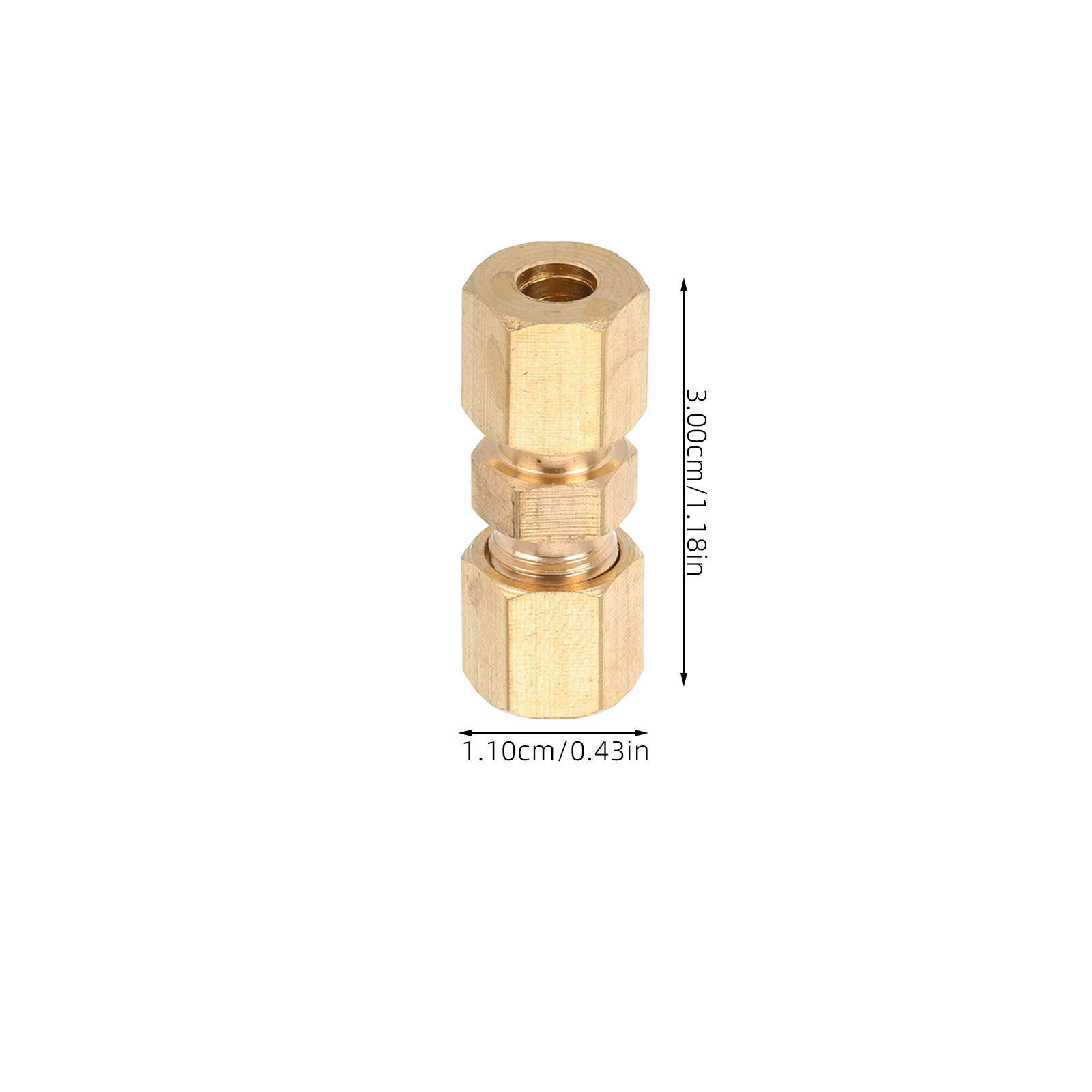 10Pcs Brass Brake Line Union C - Compression Fitting Brass 评论和价格