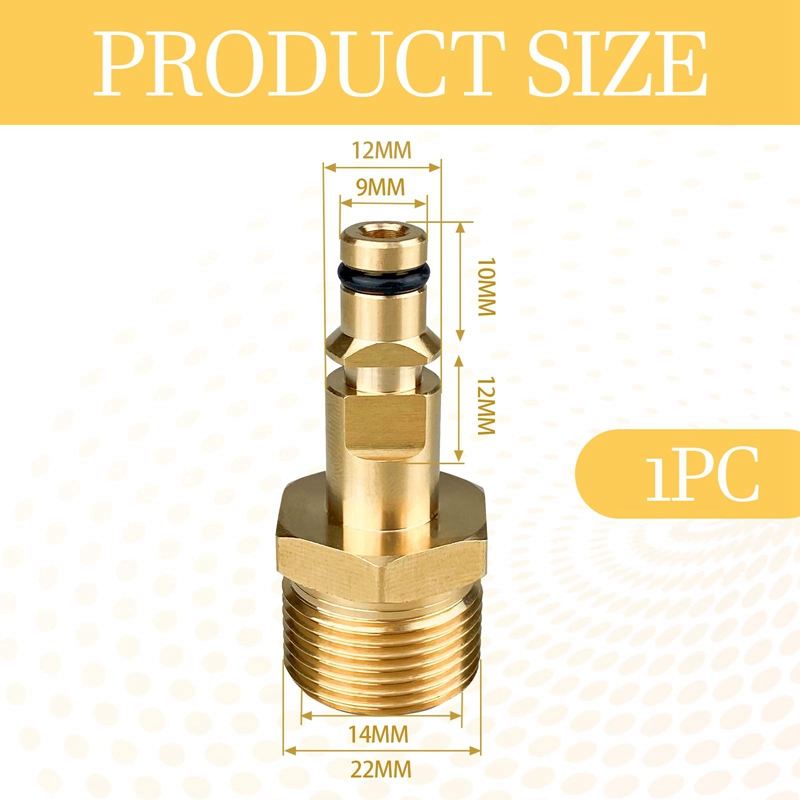 High Pressure Washer Adapter M - Compression Fitting Brass 评论和价格