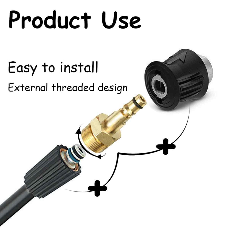High Pressure Washer Adapter M - Compression Fitting Brass 评论和价格
